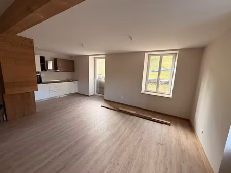 soultzeren - bel appartement f4 rénové  terrasse  cave et po