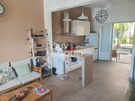 appartement saint benoit 3 pièce(s) 50.46 m2 avec jardin