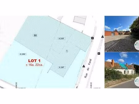 terrain à vendre à rue du fond 1 biercée (vbd59055)