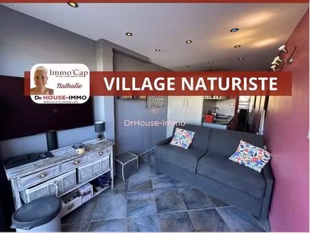 immo'cap - au village naturiste - studio de 15 9m2 - port nature 2 tres proche de la mer -