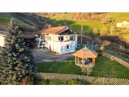 lamure/azergues sur les hauteurs avec vue panoramique