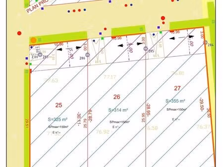 terrain 314 m² perros-guirec