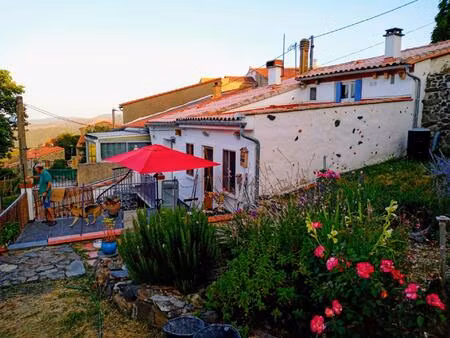 maison restaurée de 73m2 avec terrasse  patio et jardin attenant de 272m2 + 3 terrains non