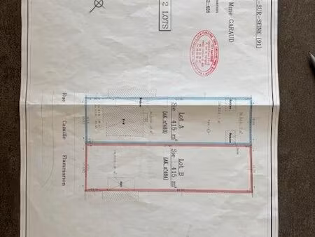 vente terrain a batir