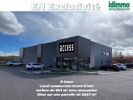 location commerce 662 m² à monswiller (67700)