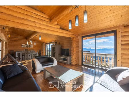 chalet avec terrasse et vue majestueuse en station pyrénéenne