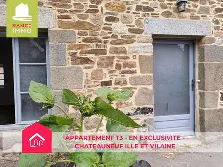 location appartement 3 pièces à châteauneuf-d'ille-et-vilaine (35430) : à louer 3 pièces /