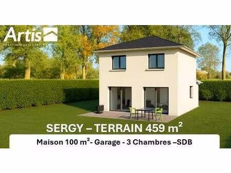 terrain avec maison neuve à vendre