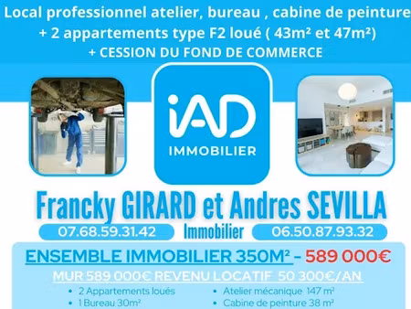 vente immeuble 318 m² à arnouville-les-gonesse (95400)  589 000 €