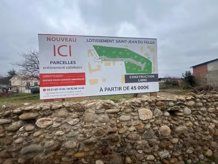 vente terrain 584 m² saint-jean-du-falga (09100)