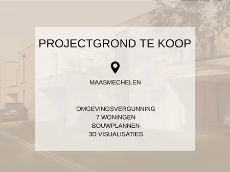 projectgrond met goedgekeurde plannen voor 7 woningen