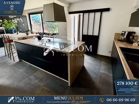 vente maison 6 pièces 130 m² à carvin (62220)  278 100 €