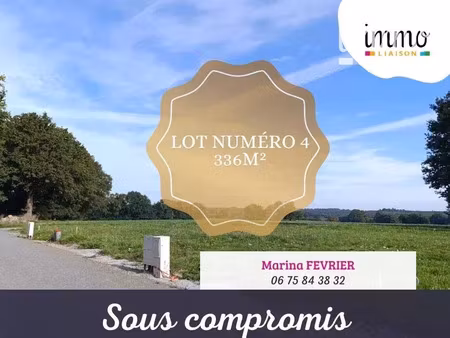 vente terrain 336 m² les brulais (35330)