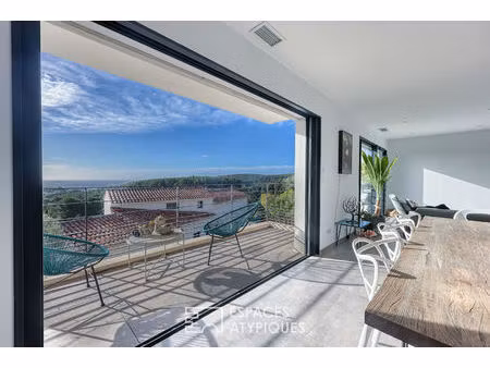 villa contemporaine avec vue