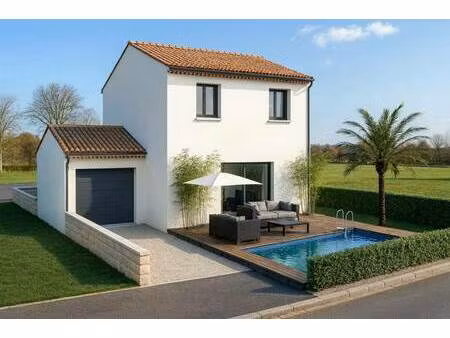 terrain avec maison neuve à vendre