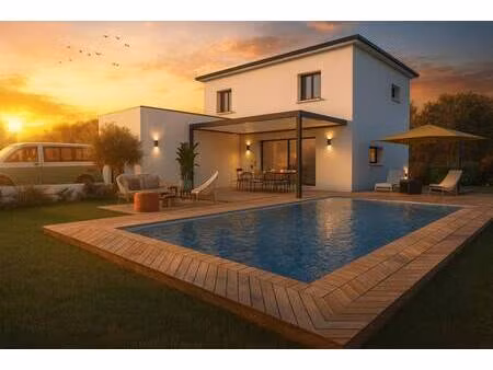 terrain avec maison neuve à vendre