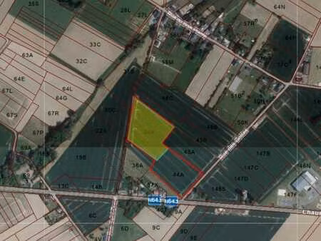 belle terre agricole  plane et à route