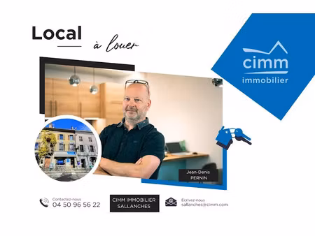 location locaux professionnels 53 m² à sallanches (74700)  850 €