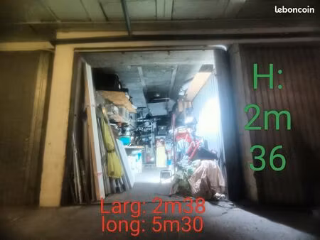 garage fermé 5m35x 2m38