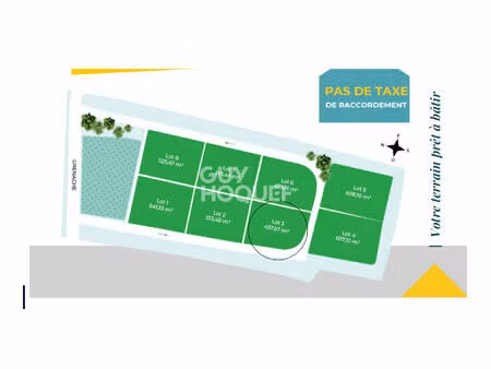 terrain à vendre à félines minervois - référence 463cb lot 3