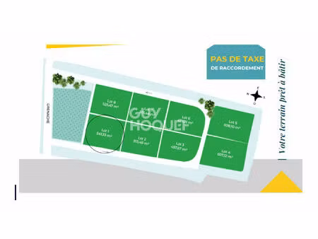 terrain à vendre à félines minervois - référence v465cb lot 1