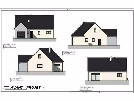 terrain avec maison neuve à vendre