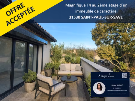 achat appartement 4 pièces 111m² levignac 31530