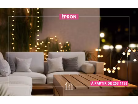 vente appartement neuf 3 pièces 73m2 épron - 259266 € - surface privée