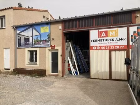 location commerce 185 m² à canohès (66680)