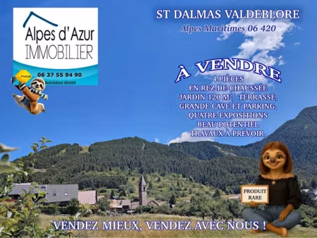 vente appartement 4 pièces 76.3 m² à valdeblore (06420)  170 000 €