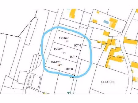 terrain constructible viabilisé à vendre