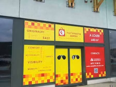 surface commerciale à louer 640m2 à bertrix