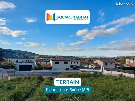 terrain 793 m² fleurieu sur saone