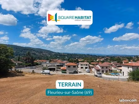 terrain 1192 m² fleurieu sur saone