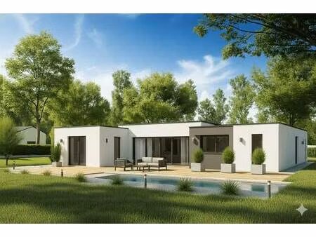 terrain avec maison neuve à vendre