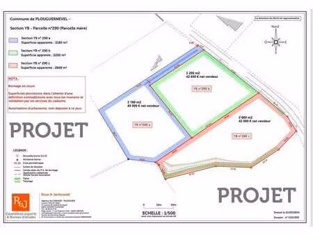 vente terrain à plouguernével (22110) : à vendre / 2669m² plouguernével