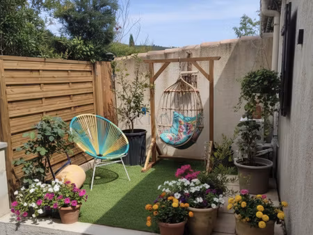 forcalqueiret - mazet 3p rénové avec jardin : piscine & tenn