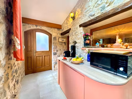 gorbio - maison de village 2 pièces refaite à neuf