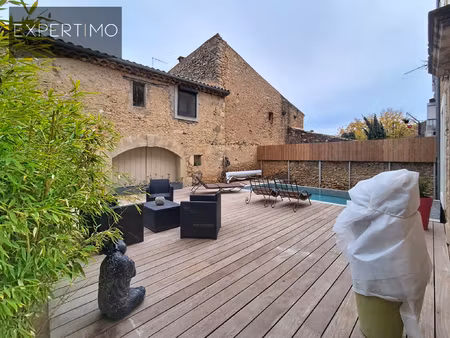 maison de village 278 m2 piscine- puisserguier 465 000