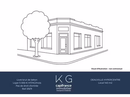 location locaux professionnels 9 pièces 140 m² à deauville (14800)  5 000 €