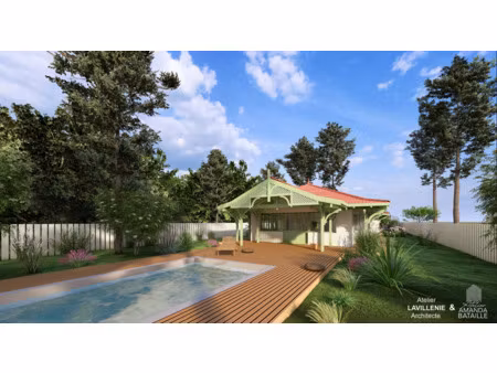 terrain + permis a vendre - cap ferret