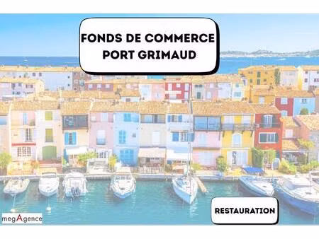 vente fonds de commerce - restaurant à port grimaud dans le golfe de saint-tropez