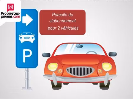 nonancourt parcelle parking / 2 places de stationnement extérieur 33m2 16000 fai