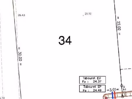 en vente terrain non constructible 538 m² – 108 000 € |brem-sur-mer