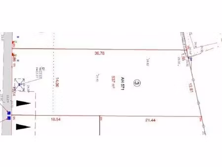 en vente terrain non constructible 537 m² – 132 000 € |brem-sur-mer
