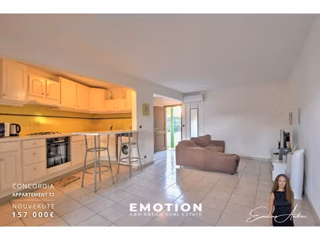 vente appartement 2 pièces 44 m² à saint-martin (97150)  157 000 €