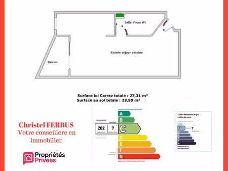 vente appartement 1 pièce 27.31 m² à montfermeil (93370)  119 900 €