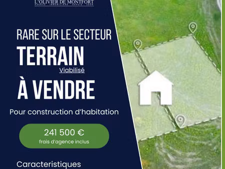 terrain à bâtir de 643 m²