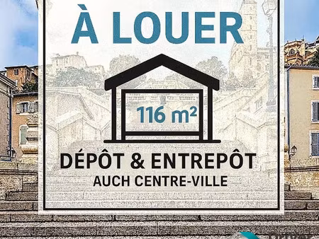 location locaux professionnels 117 m² à auch (32000)  1 170 €