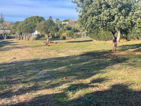 superbe terrain plat  constructible et plein sud